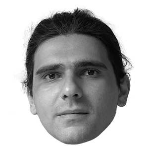 Теодор на сцената, изрязан портрет